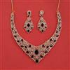 Cz Classic Necklace With 2 Tone Plating