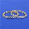 Cubic Zirconia Classic Bangles With 2 Tone Plating