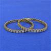 Cubic Zirconia Classic Bangles With Mehndi Plating