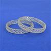 Cubic Zirconia Classic Bangles With Rhodium Plating