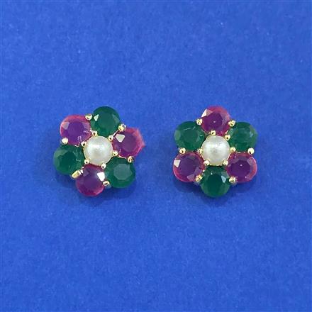 Cubic Zirconia Tops With Gold Plating