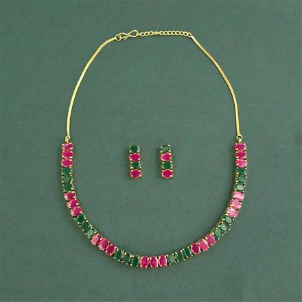 Cubic Zirconia Classic Necklace With Gold Plating