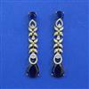 Cubic Zirconia Classic Earring With Mehndi Plating