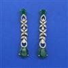 Cubic Zirconia Classic Earring With Mehndi Plating