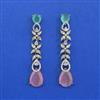 Cubic Zirconia Classic Earring With Mehndi Plating