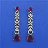 Cubic Zirconia Classic Earring With Mehndi Plating