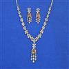 Cubic Zirconia Classic Necklace With 2 Tone Plating