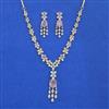 Cubic Zirconia Classic Necklace With 2 Tone Plating