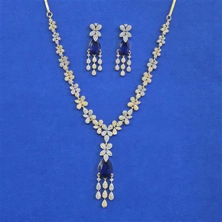 Cubic Zirconia Classic Necklace With 2 Tone Plating