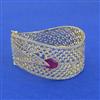 Cubic Zirconia Openable Kada With 2 Tone Plating