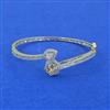 Cubic Zirconia Openable Kada With 2 Tone Plating