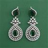 Cubic Zirconia Classic Earring With Rhodium Plating