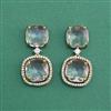 Cubic Zirconia Classic Earring With Mehndi Plating