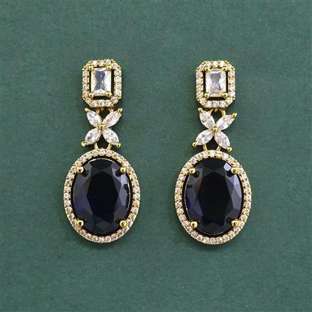 Cubic Zirconia Classic Earring With Mehndi Plating