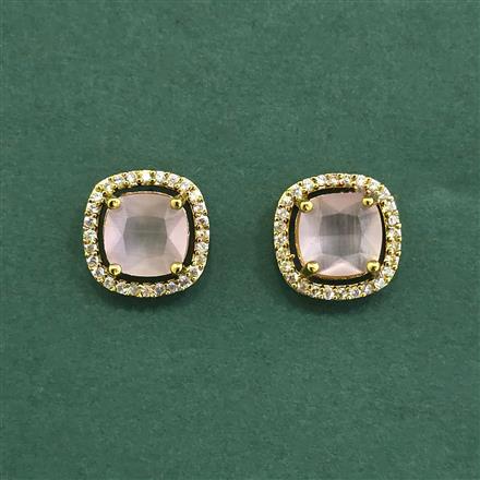 Cubic Zirconia Tops With Mehndi Plating