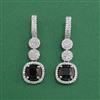 Cubic Zirconia Classic Earring With Rhodium Plating