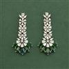 Cubic Zirconia Classic Earring With Rhodium Plating