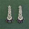 Cubic Zirconia Classic Earring With Rhodium Plating