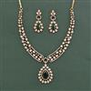 Cubic Zirconia Classic Necklace With Mehndi Plating