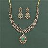 Cubic Zirconia Classic Necklace With Mehndi Plating