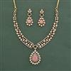 Cubic Zirconia Classic Necklace With Mehndi Plating