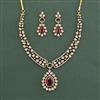 Cubic Zirconia Classic Necklace With Mehndi Plating