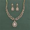 Cubic Zirconia Classic Necklace With Mehndi Plating
