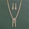 Cubic Zirconia Classic Necklace With 2 Tone Plating
