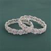 Cubic Zirconia Classic Bangles With Rhodium Plating