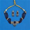 Cubic Zirconia Classic Necklace Set With Mehndi Plating