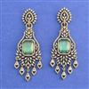 Cz Classic Earring With Mehndi Plating