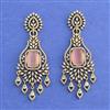 Cz Classic Earring With Mehndi Plating