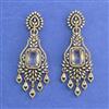 Cz Classic Earring With Mehndi Plating