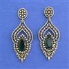 Cz Classic Earring With Mehndi Plating
