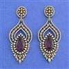 Cz Classic Earring With Mehndi Plating