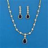 Cubic Zirconia Classic Necklace Set With Mehndi Plating