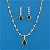Cubic Zirconia Classic Necklace Set With Mehndi Plating