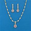 Cubic Zirconia Classic Necklace Set With Mehndi Plating