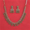 Cz Classic Necklace Set With Mehndi Plating