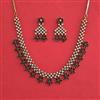 Cz Classic Necklace Set With Mehndi Plating