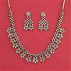 Cz Classic Necklace Set With Mehndi Plating