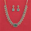 Cz Classic Necklace Set With 2 Tone Plating
