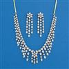Cz Classic Necklace Set With Mehndi Plating 2 Tone Plating Rhodium Plating
