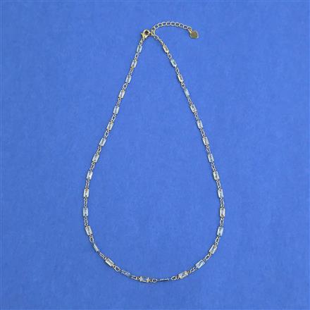 Cz Classic Chain With 2 Tone Plating