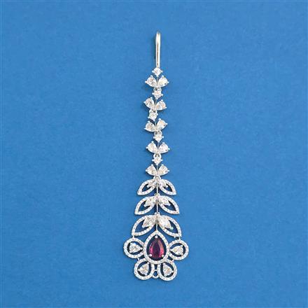 Cz Classic Tikka With Rhodium Plating