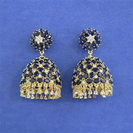 Cz Jhumki With Gold Plating