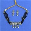 Cz Classic Necklace Set With Mehndi Plating