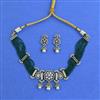 Cz Classic Necklace Set With Mehndi Plating