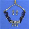 Cz Classic Necklace Set With Mehndi Plating
