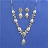 Cz Classic Necklace With 2 Tone Plating